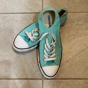 Light turquoise converse